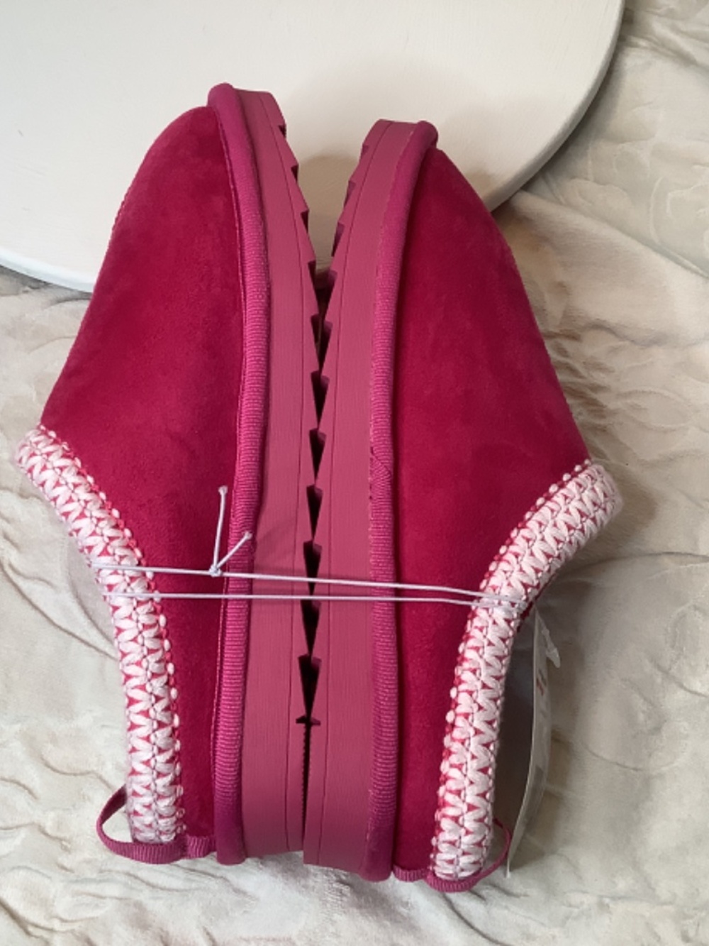 NWT Girl Mia Fushia‎ Hot pink suede clogs big girl sz. 4 or women’s 6 - Picture 7 of 11